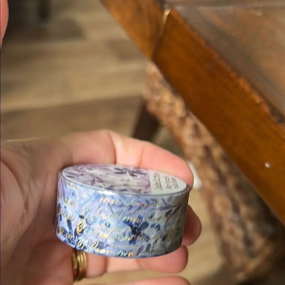 London Gifties Washi Tape gold & Purple print NEW